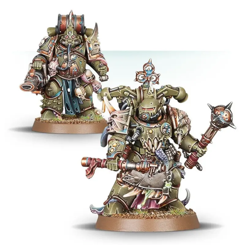 Plague marines, death guard, warhammer 40k, games workshop, model 43-55